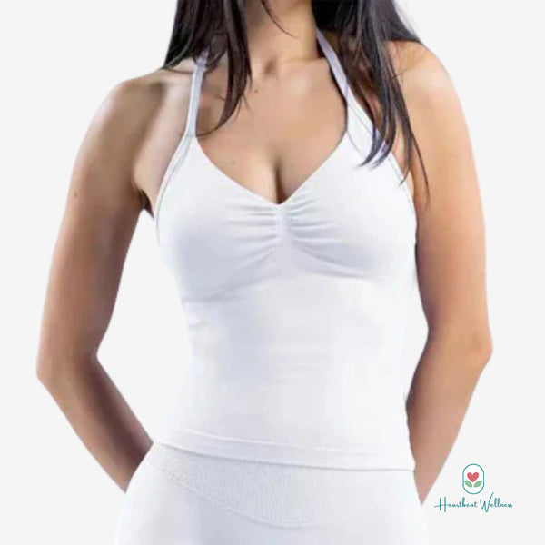 Longline strappy tank top
